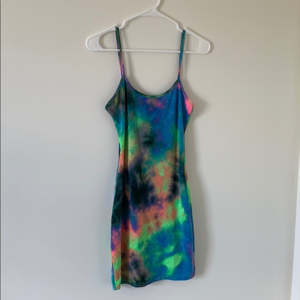 Missguided Tie Dye Body Con Dress